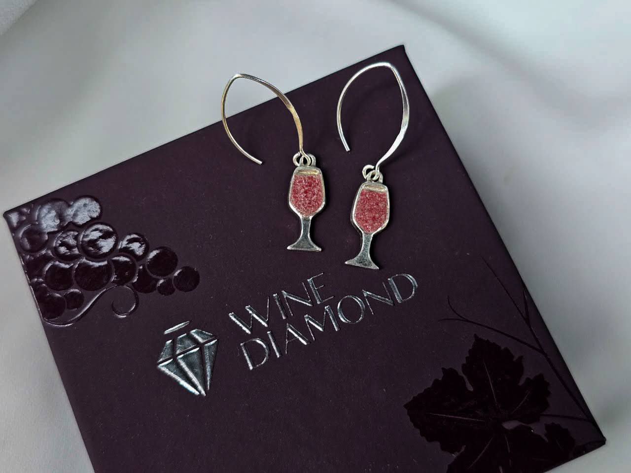 earrings "Wine glasses"