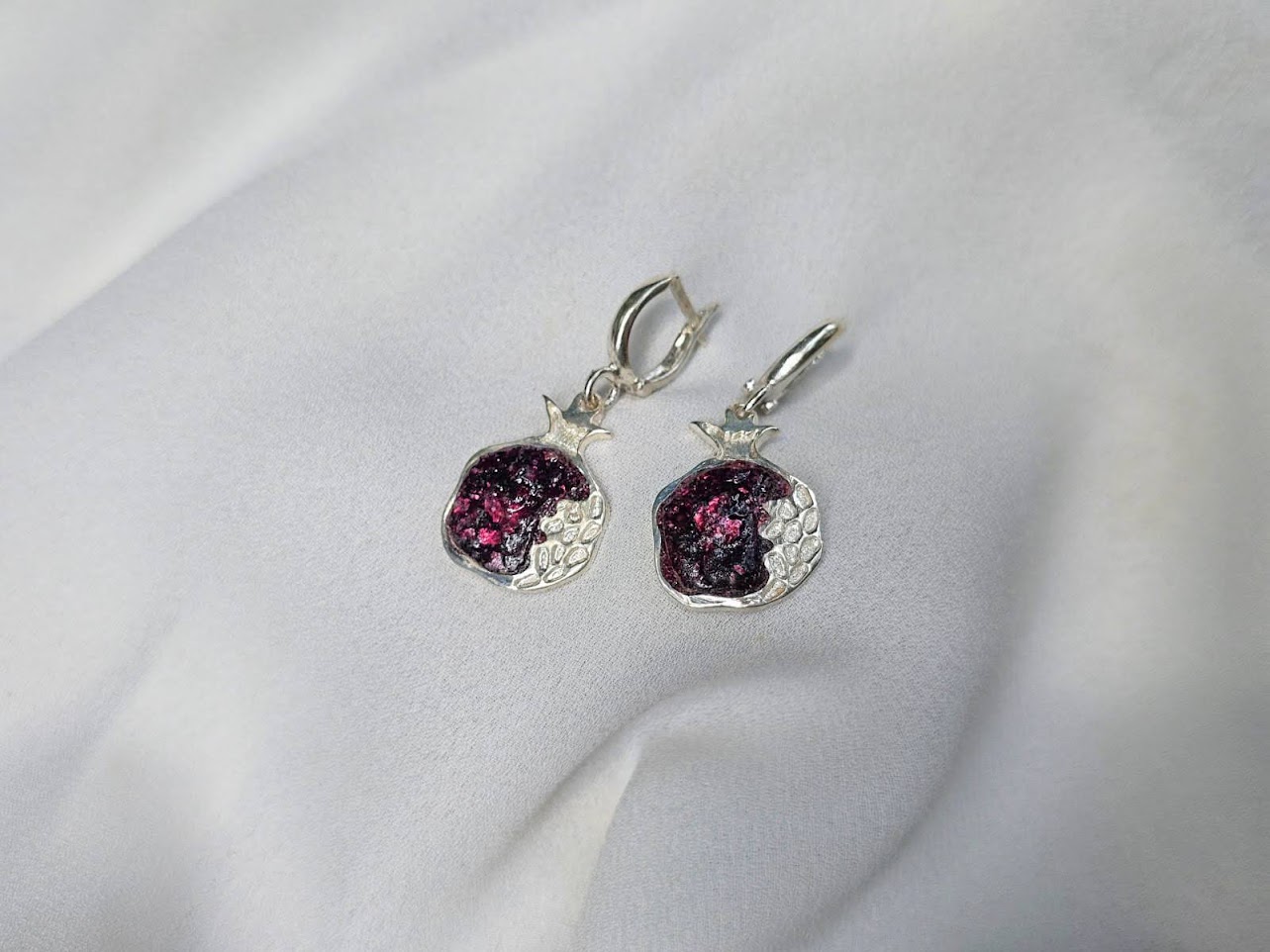 Earrings "Pomegranates"